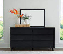 Load image into Gallery viewer, Danziar King Panel Bed with Mirrored Dresser and Chest
