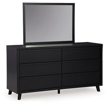 Load image into Gallery viewer, Danziar King Panel Bed with Mirrored Dresser
